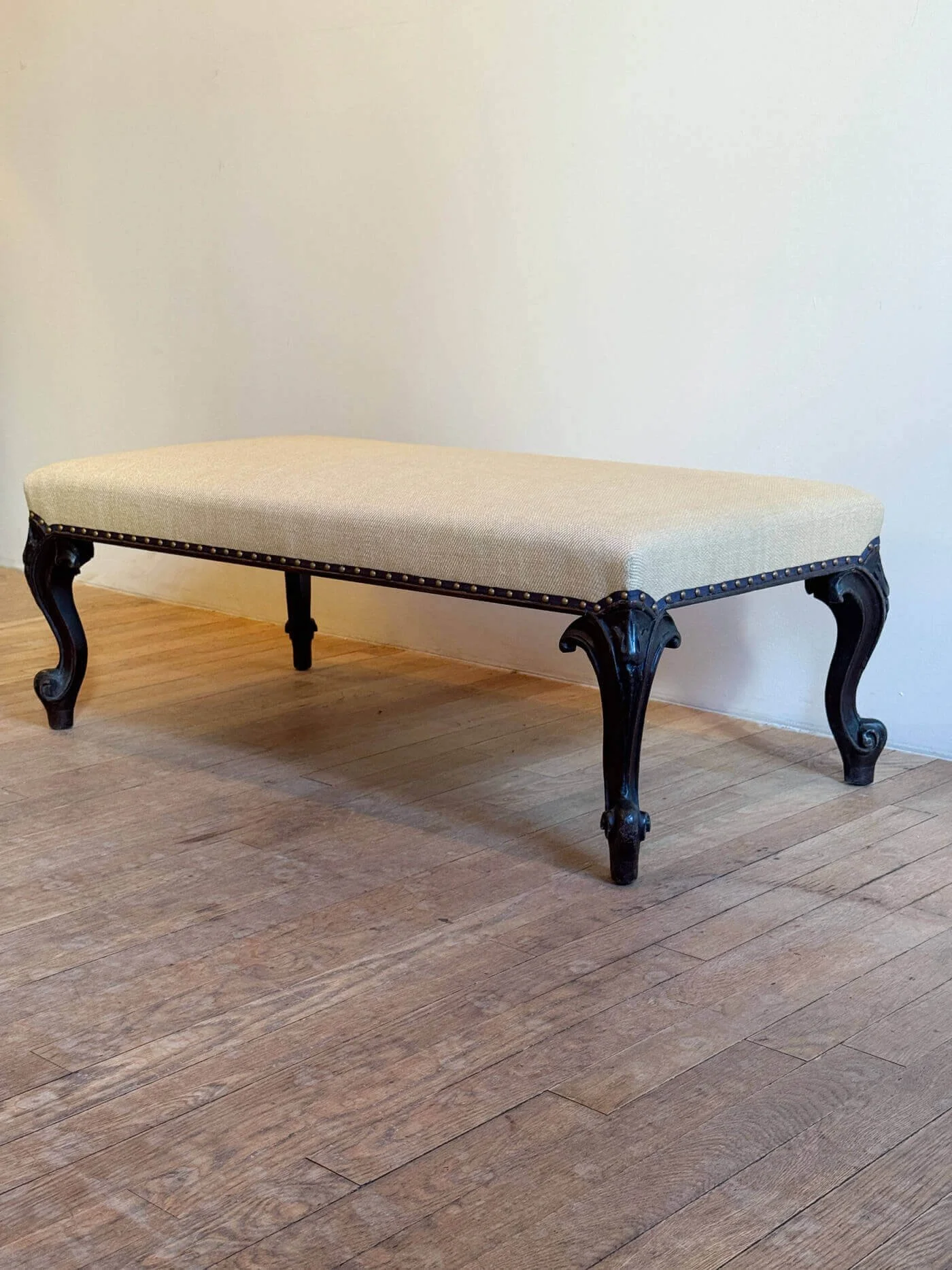 Rococo Revival Mahogany Bench