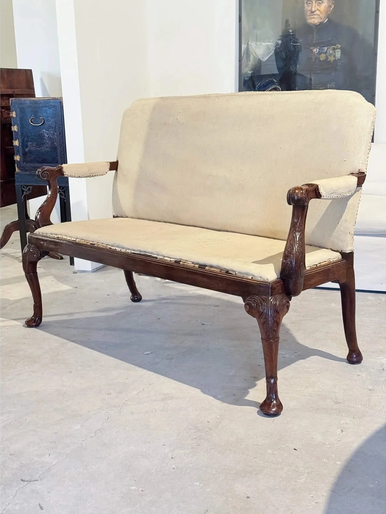 Georgian Mahogany Settee