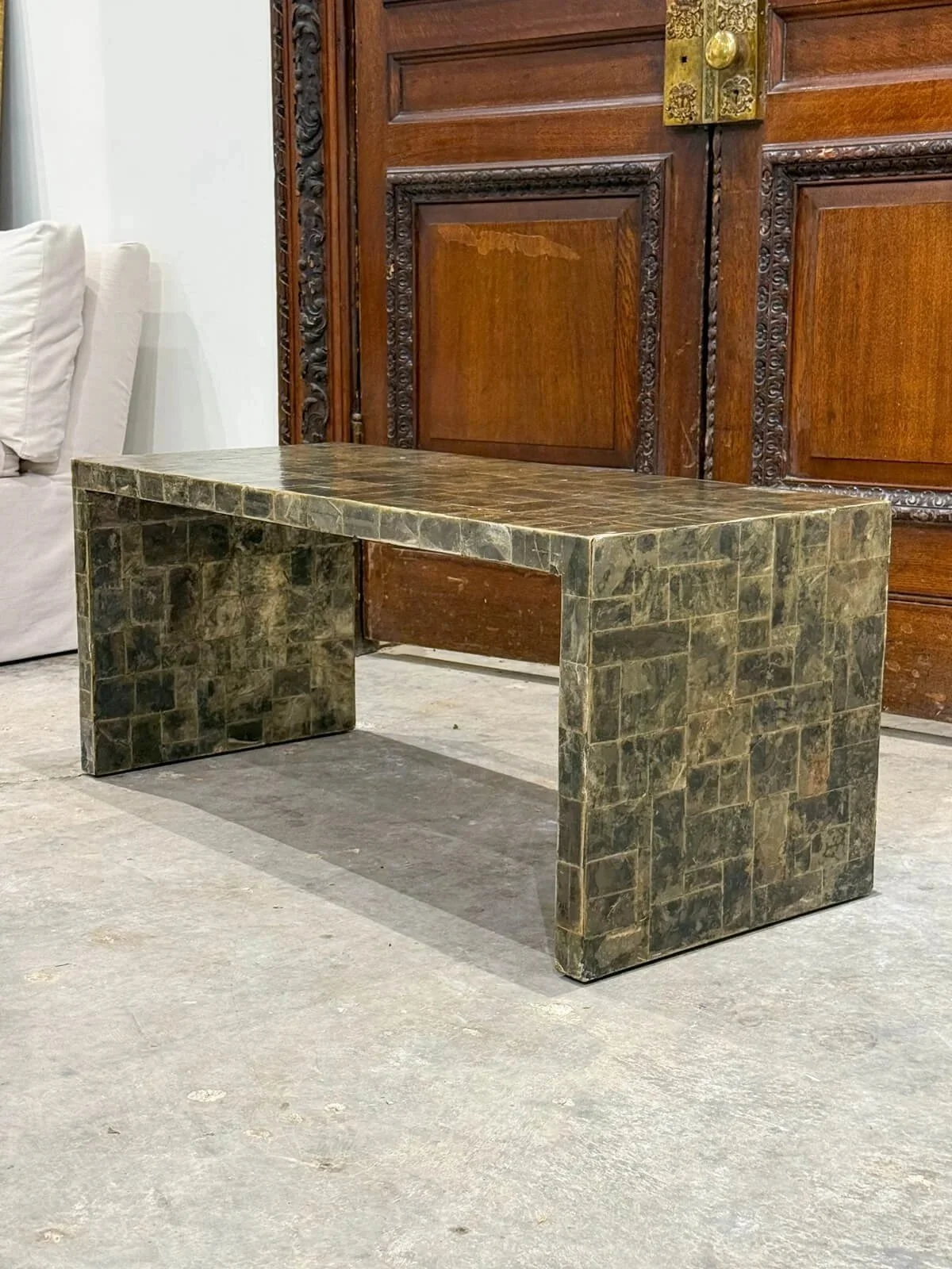 Mica Veneered Low Table