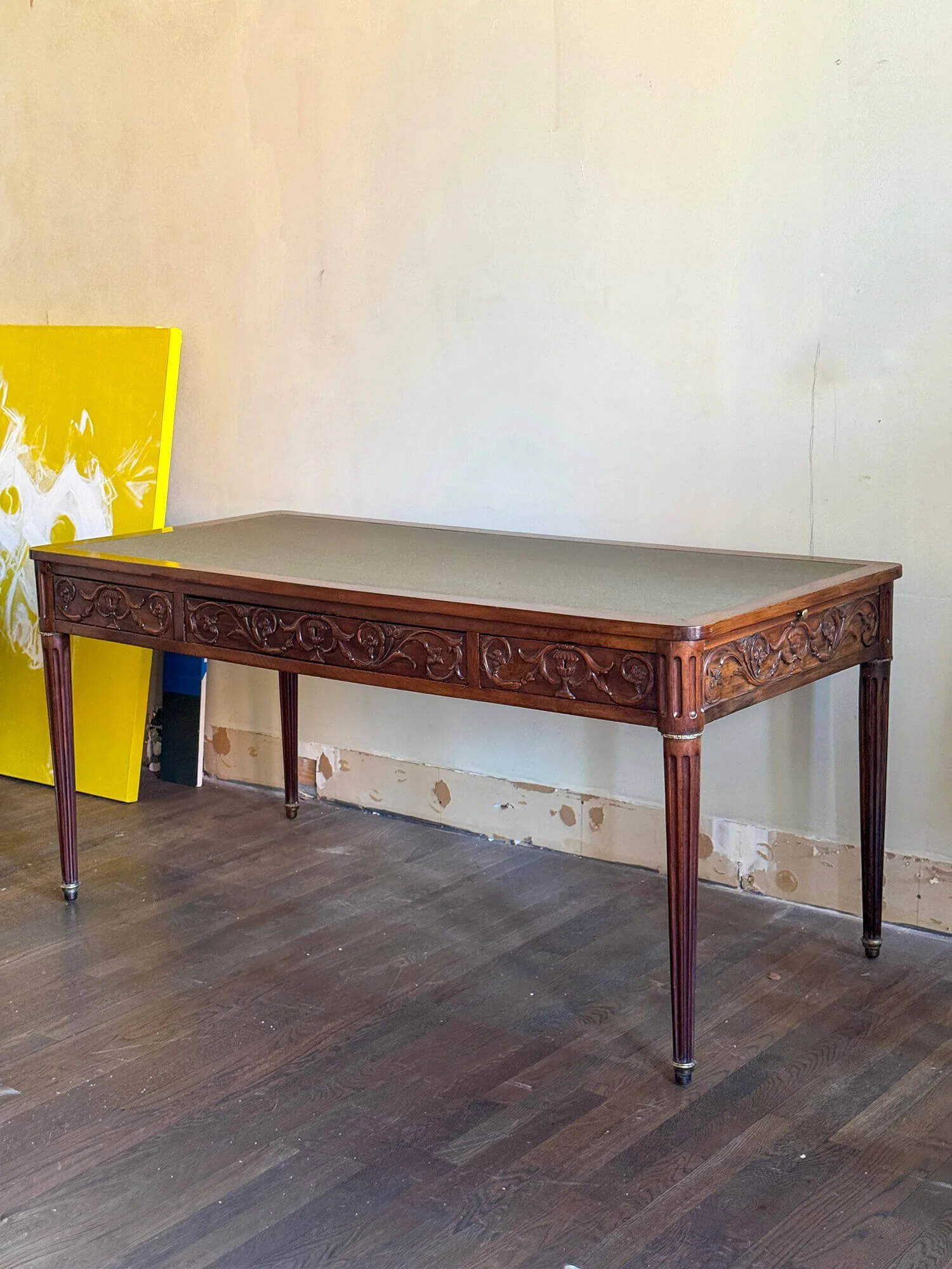 Louis XVI Walnut Bureau Plat