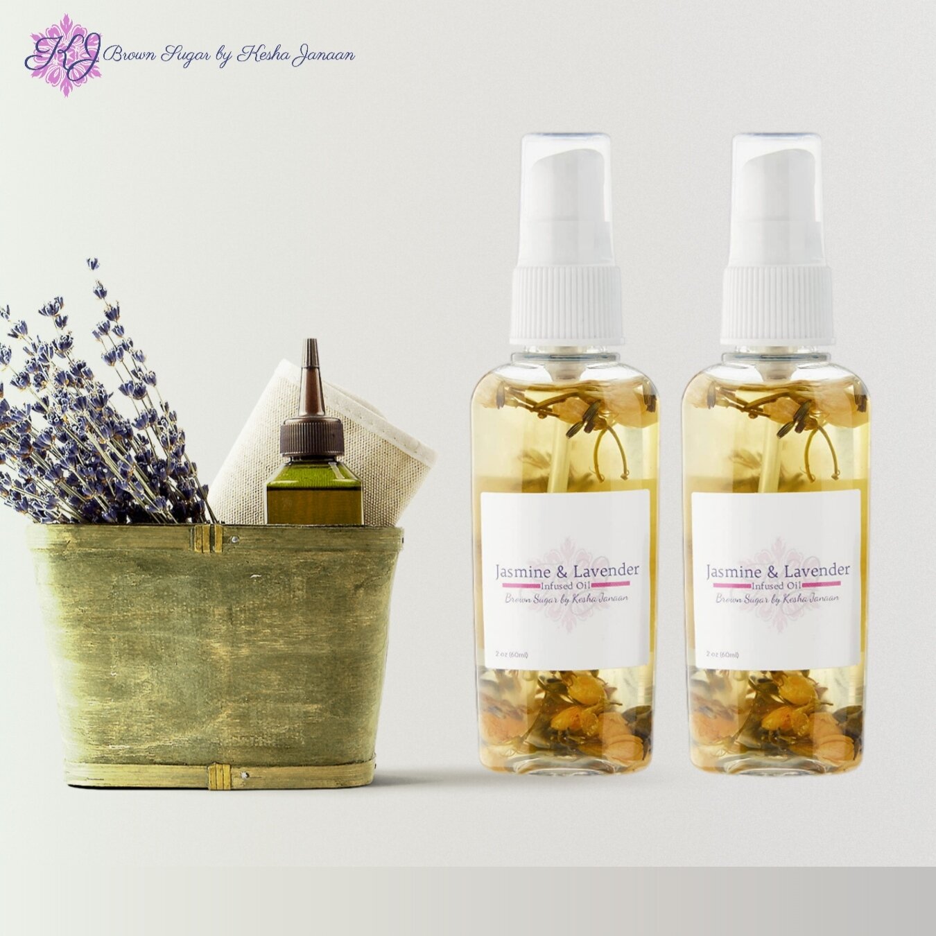 Experience the calming power of our Jasmine &amp; Lavender Infused oils -their therapeutic effects are known to help soothe the mind and body. Jasmine and lavender infused oils are known to have amazing benefits for our skin. These oils can help hydr