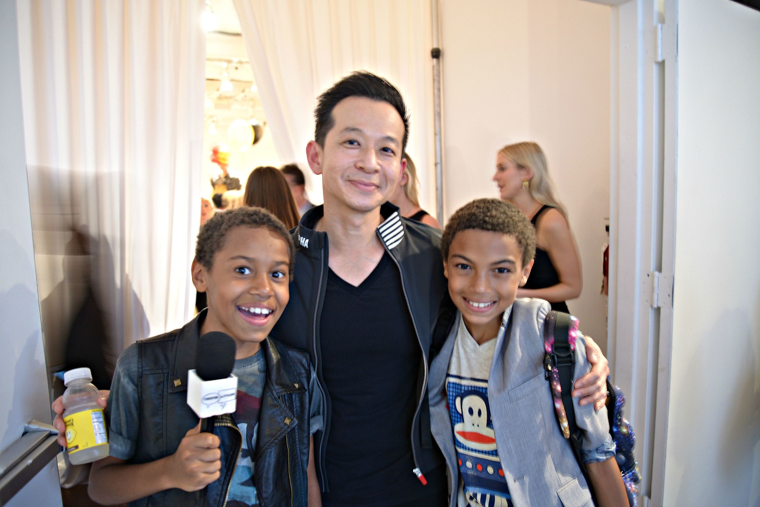 Tristin and Tyler with Paul Frank Industries Creative Director, Stan Wan