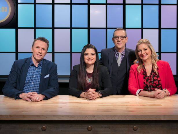 Left to Right: CHEFS: Marc Murphy, Alex Guarnaschelli, Ted Allen and Amanda Freitag