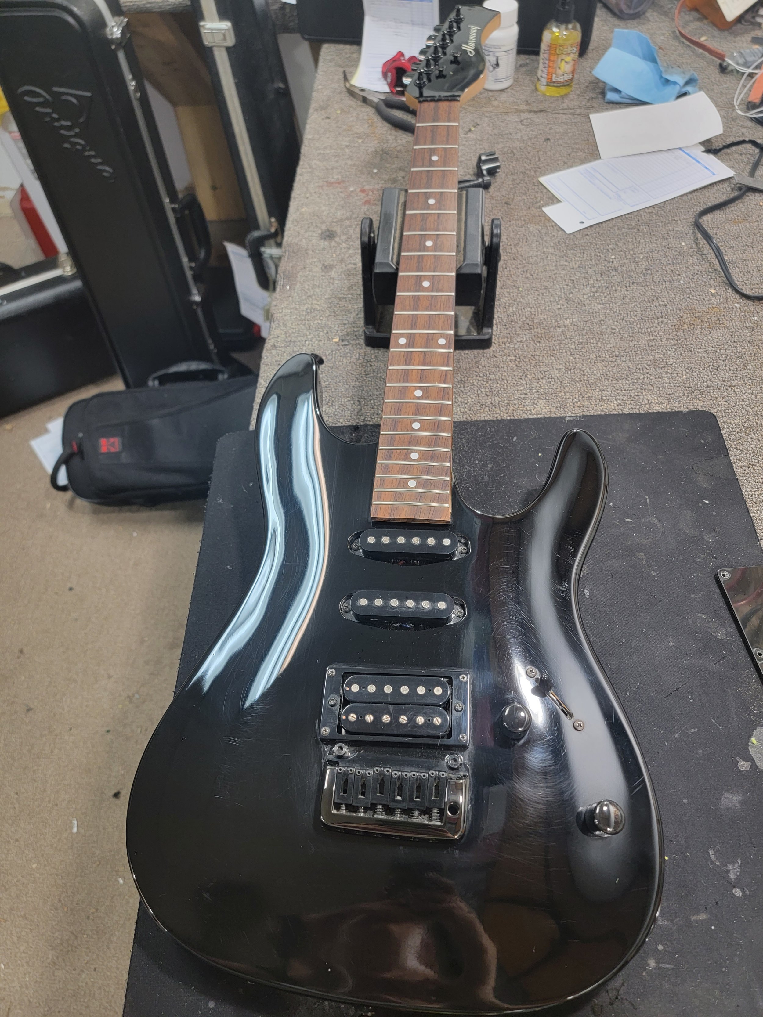  After picture of guitar repair  