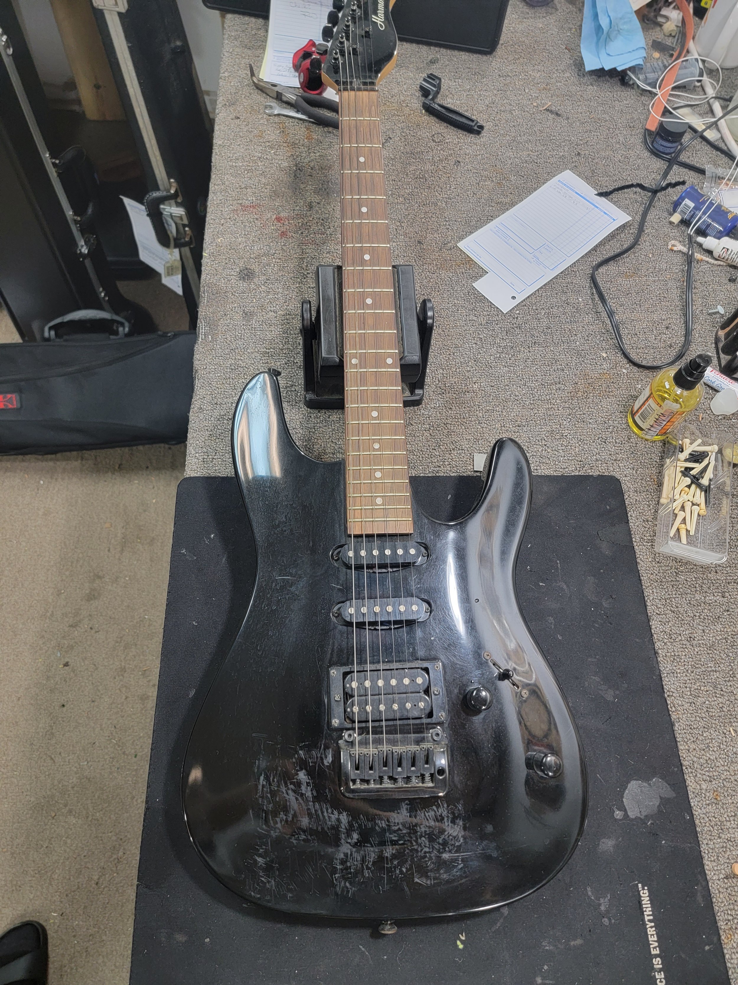 Guitar repair - before