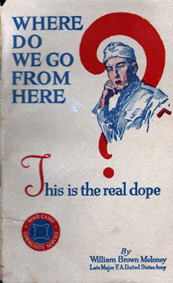 Cover from publication for returning veterans.
