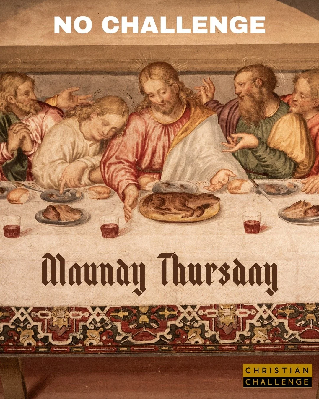NO CHALLENGE TONIGHT!!!! Instead there will be a Maundy Thursday service at 7:00pm. Same location! We hope to see you there as we remember the last supper together!

2023 W 12th Ave @7:00pm
