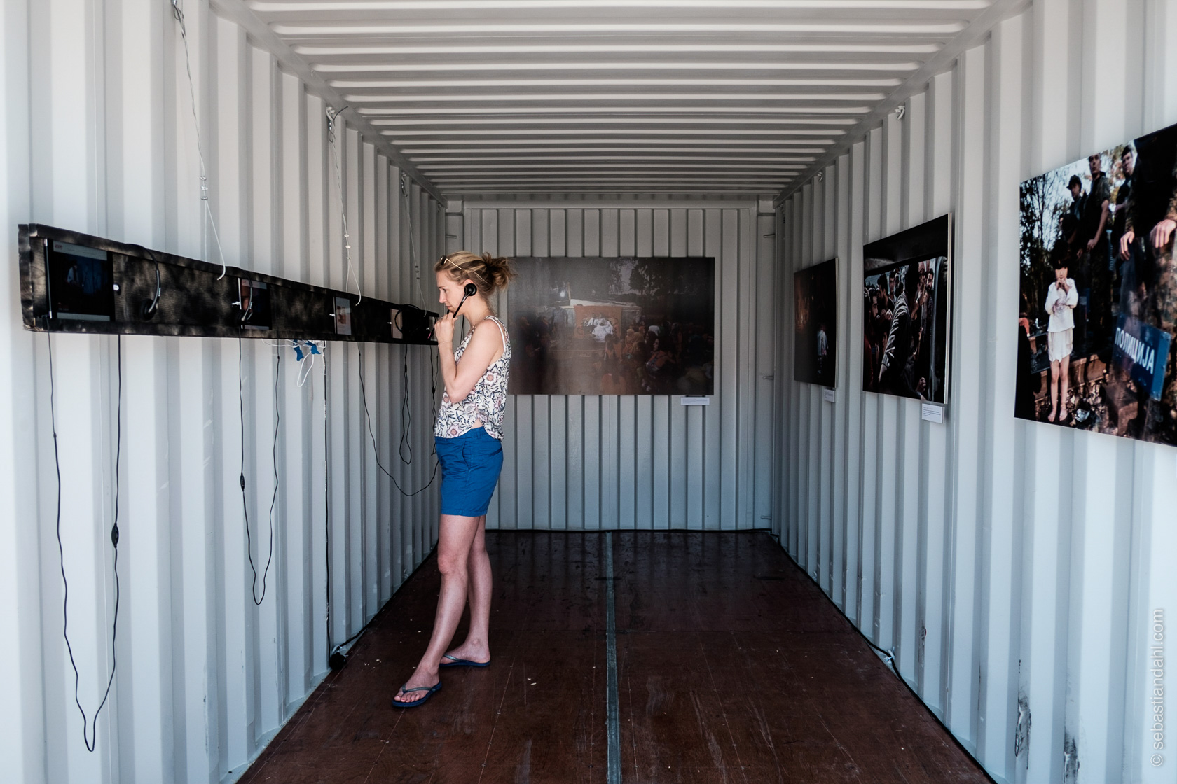  Containerutstillinga på Fisketorget.&nbsp;Foto: Sébastian Dahl&nbsp; 