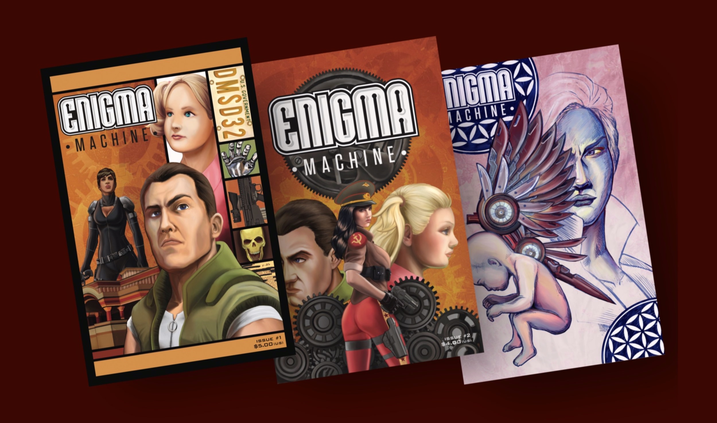Issues 1, 2, and 3 on sale now!