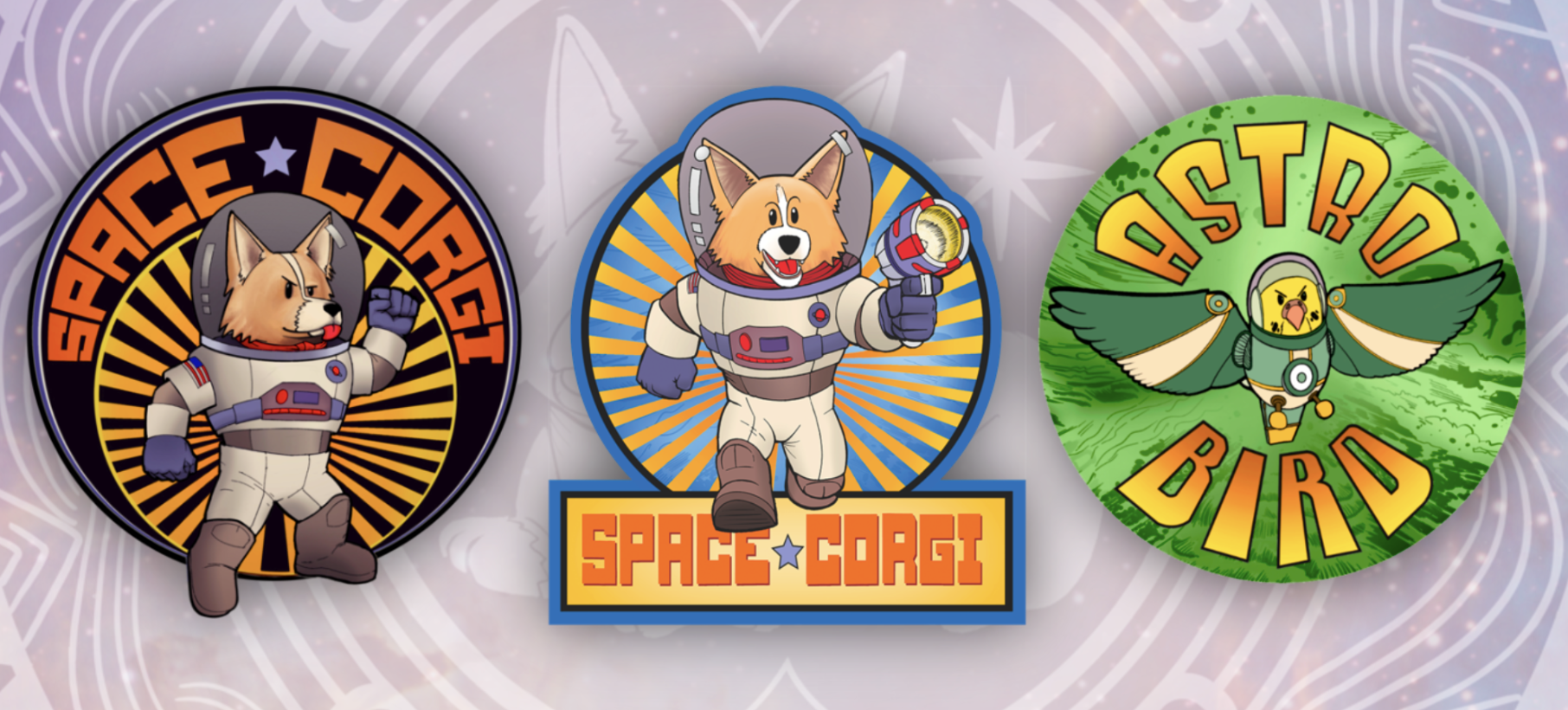 Hiro Doggie Sticker Set