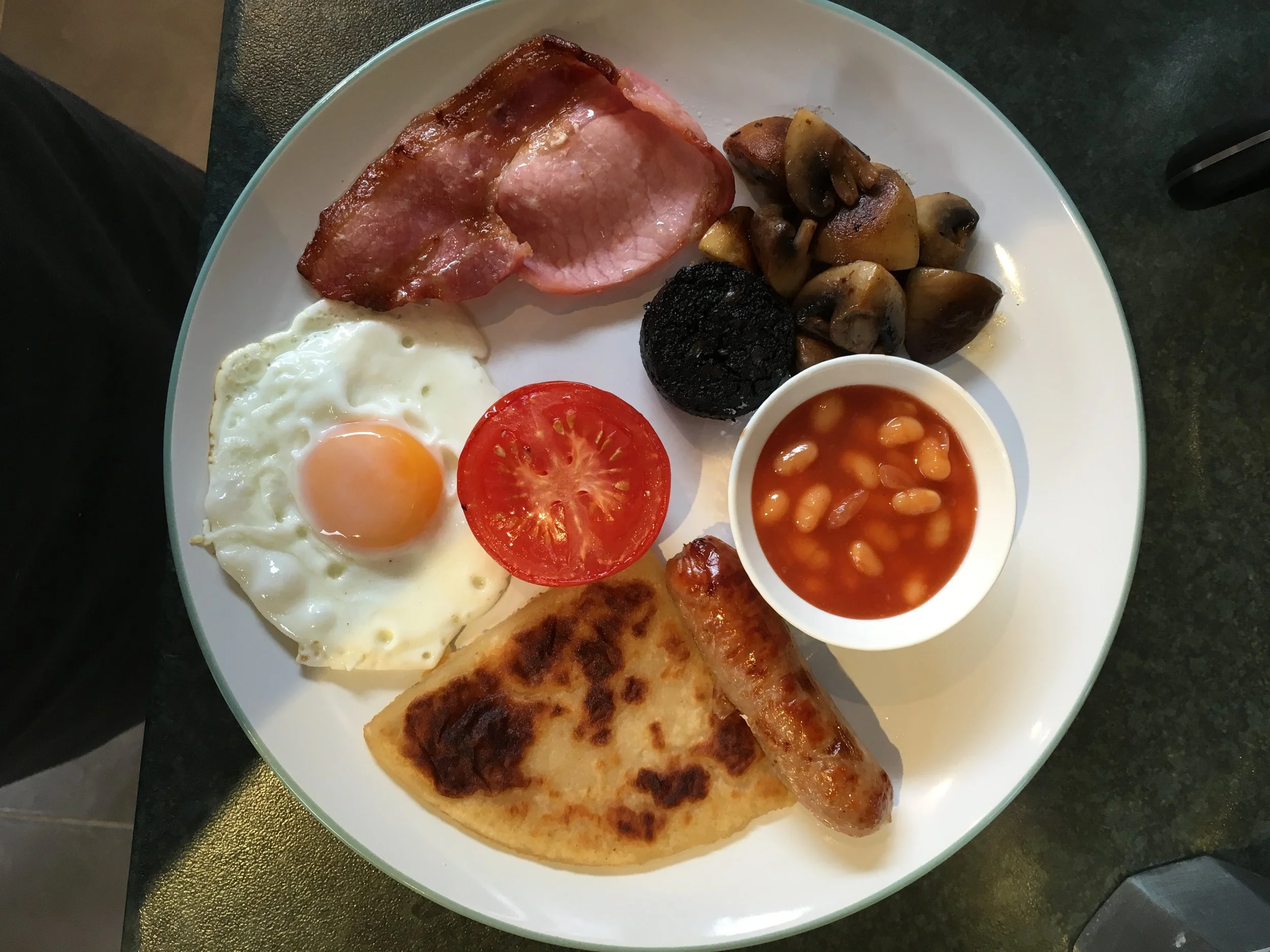 Home cooked full Scottish breakfast, Blackburn Villa bed and breakfast, Ayr