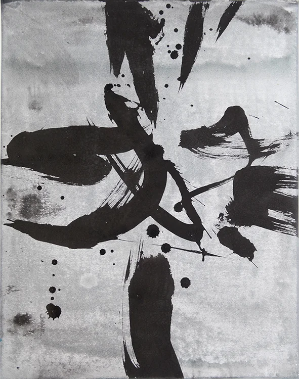 Acrylic and Sumi ink on paper 11'x14" 2016