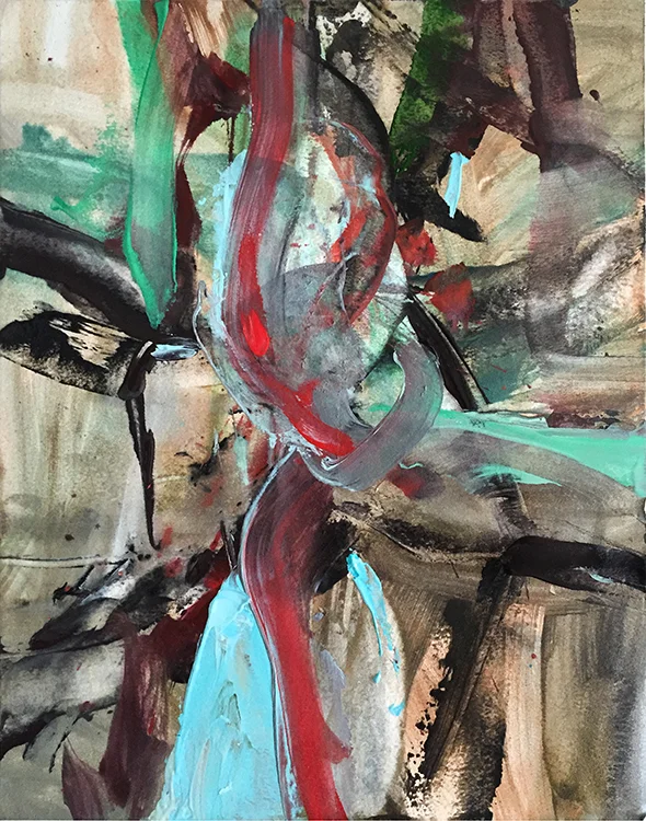 Acrylic on paper 11"x14" 2016