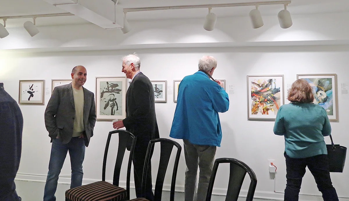 After my artist talk at E-Modern Gallerie.