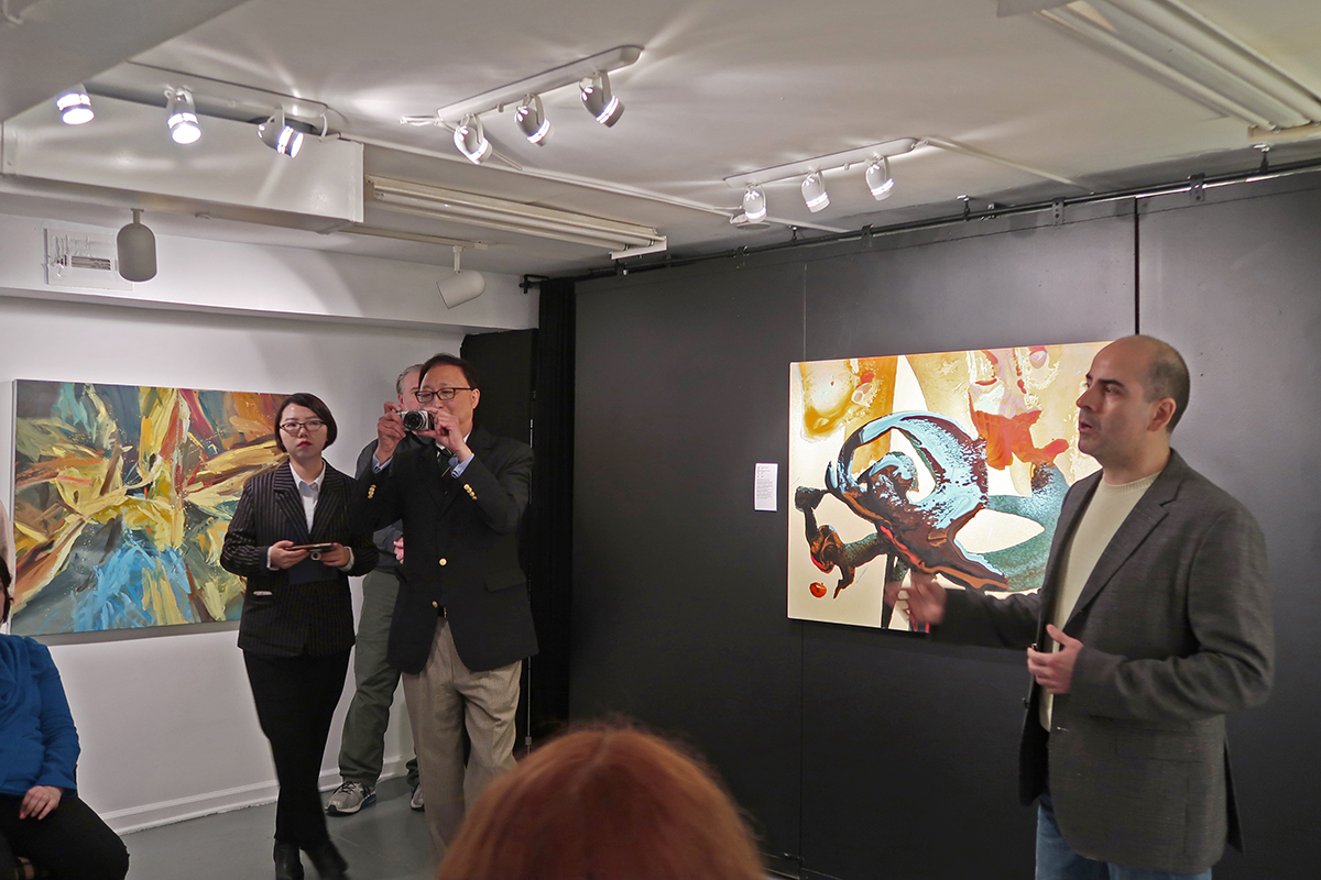 What a great opportunity to give an artists talk at the Gallery. Thank you Edward Fong!