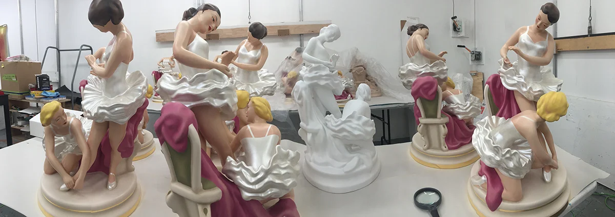 Enjoyed working on over 100 paintings and some sculptures for Jeff Koons. These are acrylic on wood.