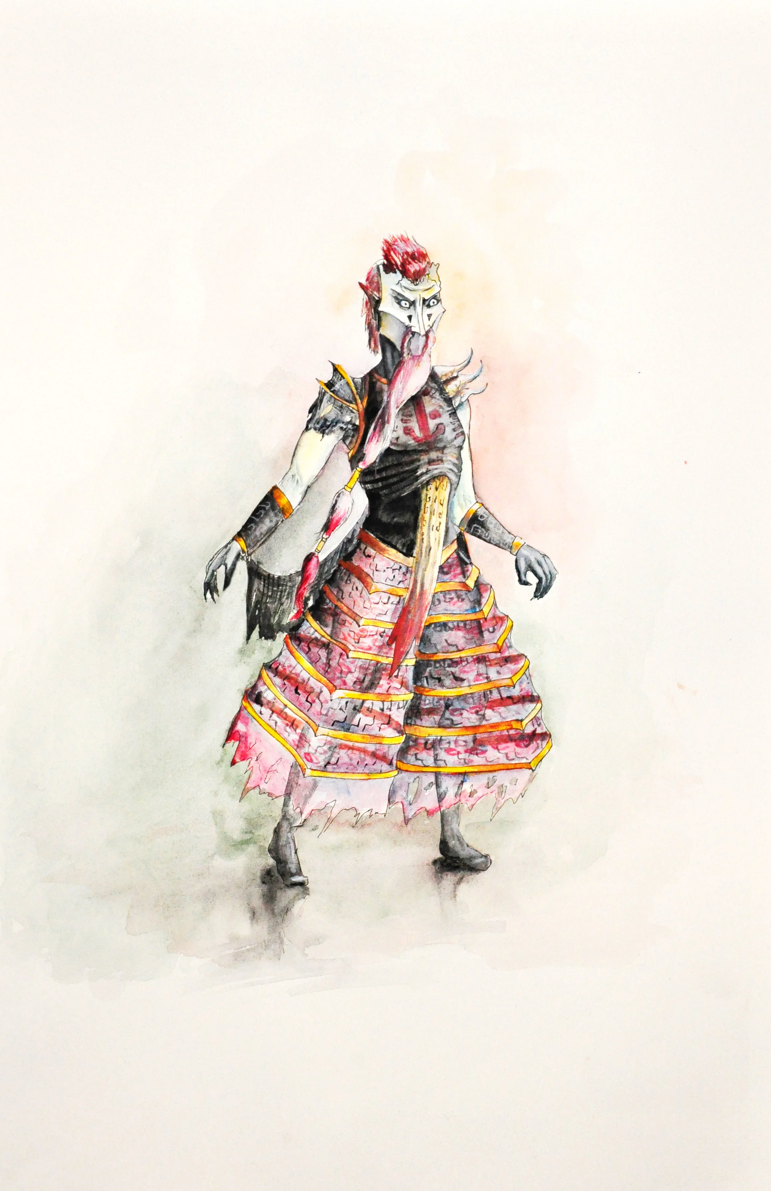 Katschei the Deathless Watercolor on Arches Watercolor Block September 2015