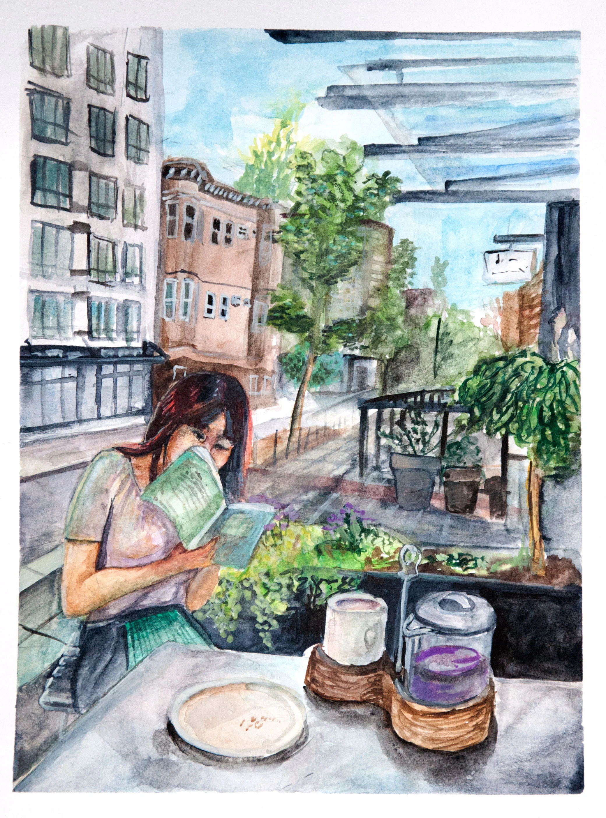 Watercolor on Arches Watercolor Block May 2016
