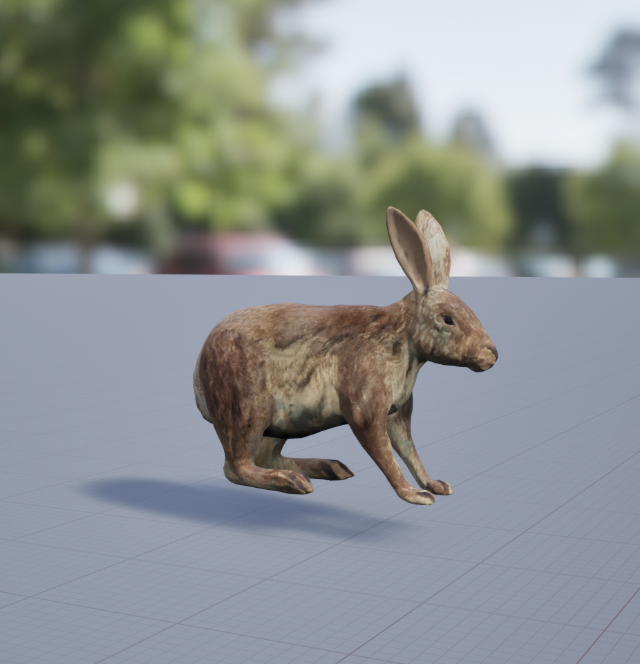 A rabbit, a creature you can trap in game.
