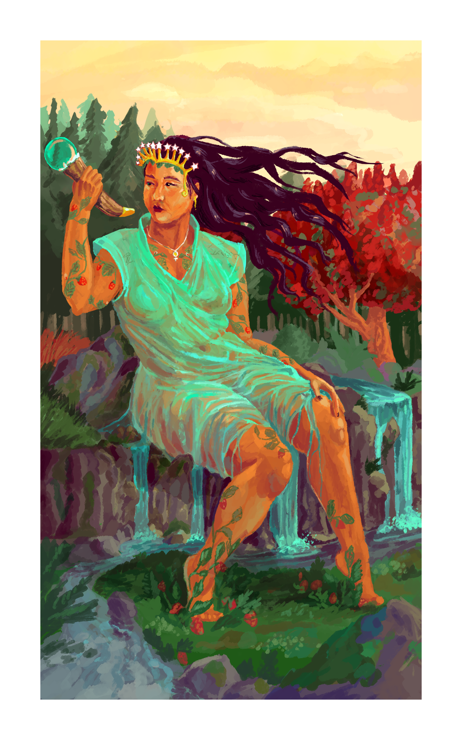 Tarot: The Empress
2024
5"x8" Print on elegance velvet $75