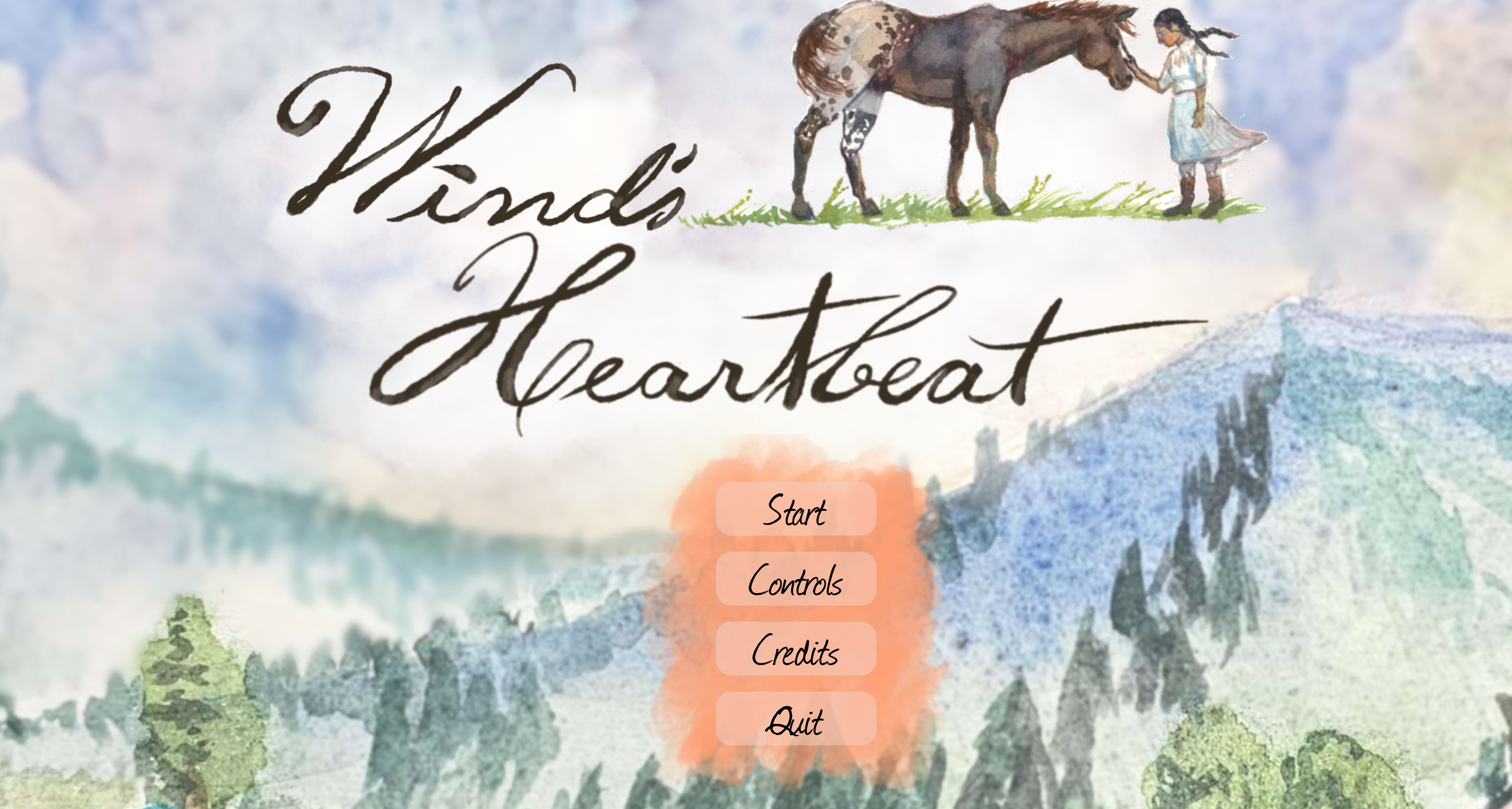 The title menu of Wind's Heartbeat