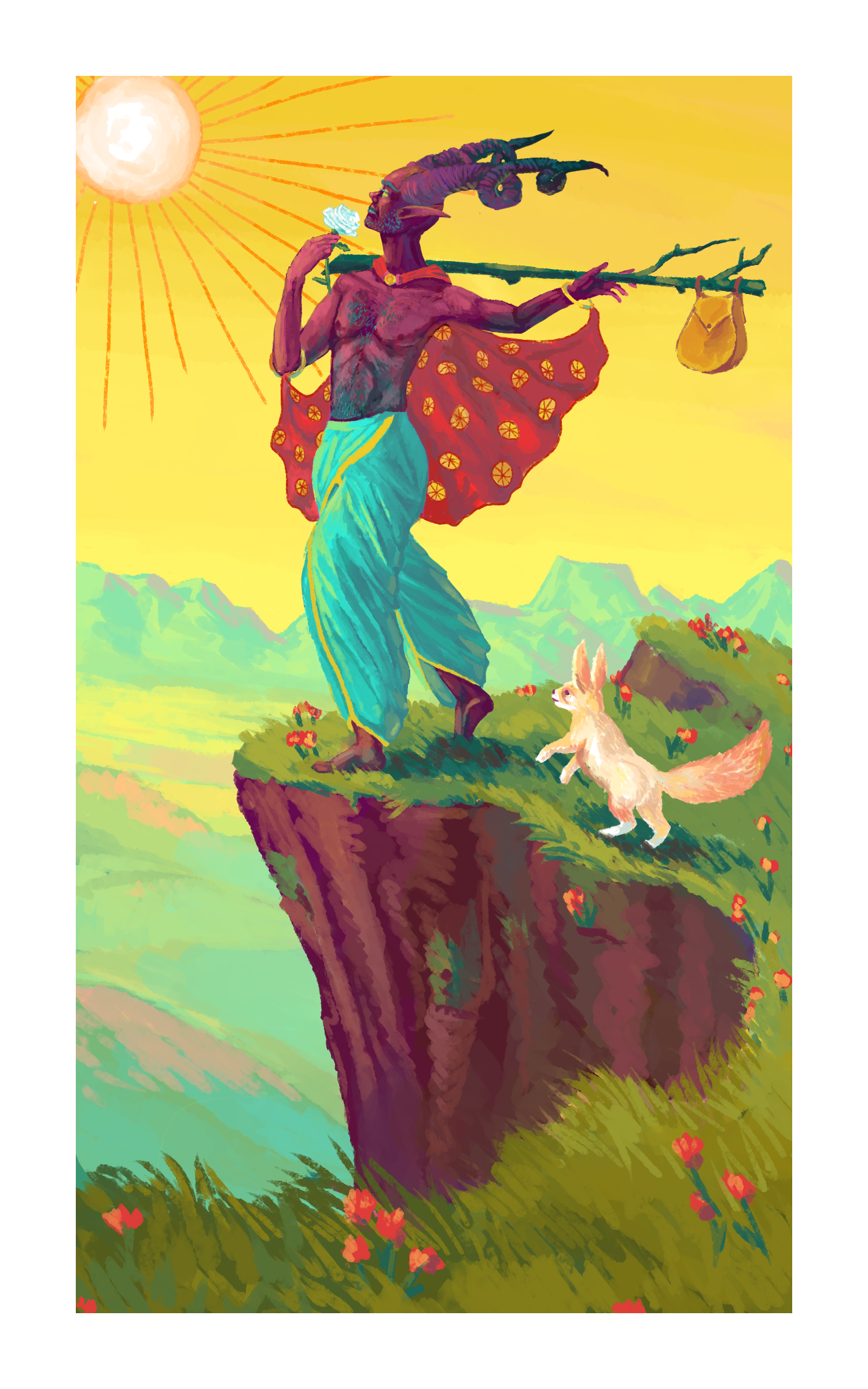 Tarot: The Fool
2022
5"x8" Print on elegance velvet $75