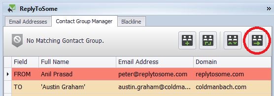 Forward contact group button