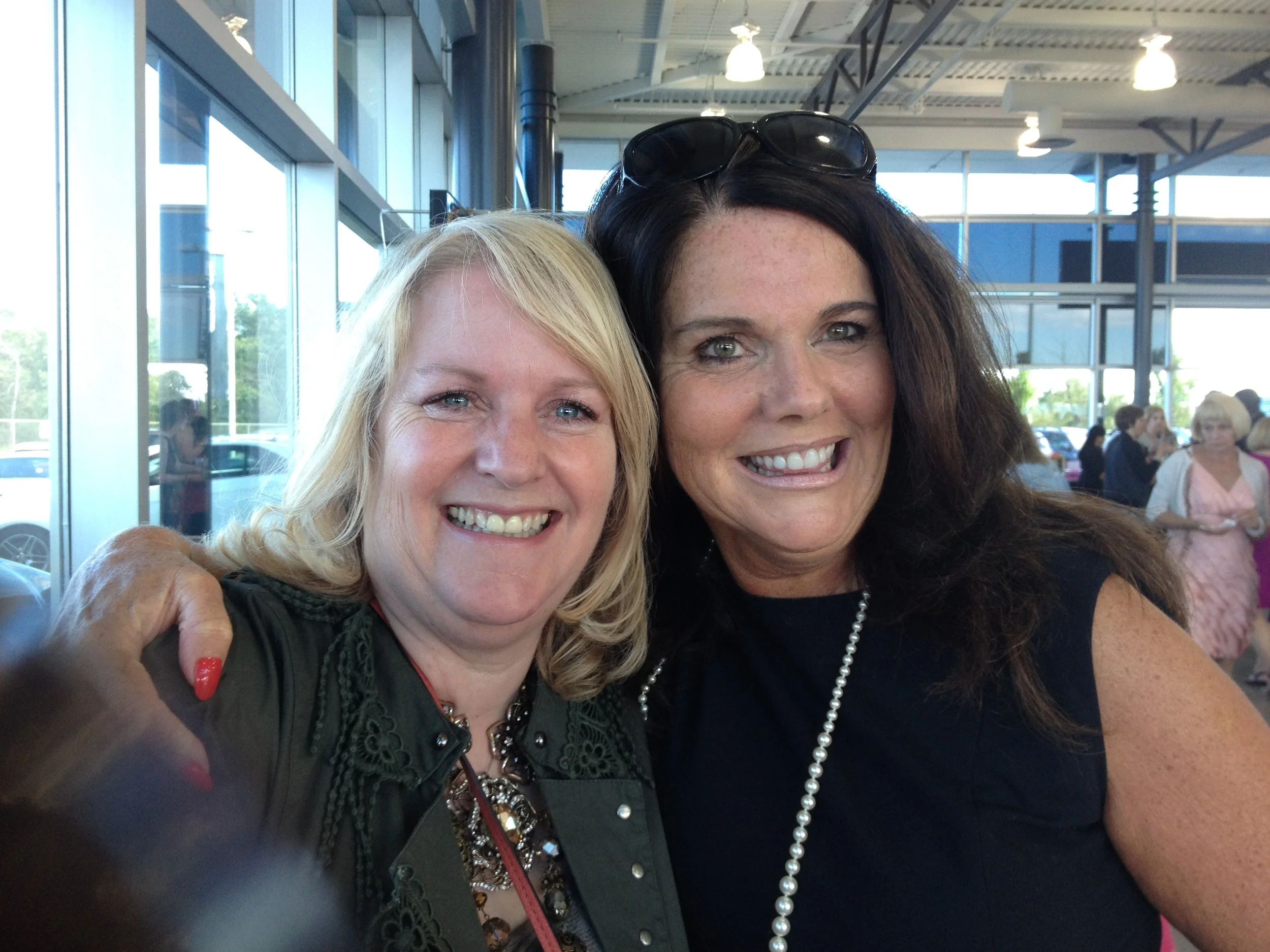 Lovely to meet up with beautiful friends Ellen Percival (owner of "Calgary's Child" Magazine) and Lynn Ferrol Nightingale.