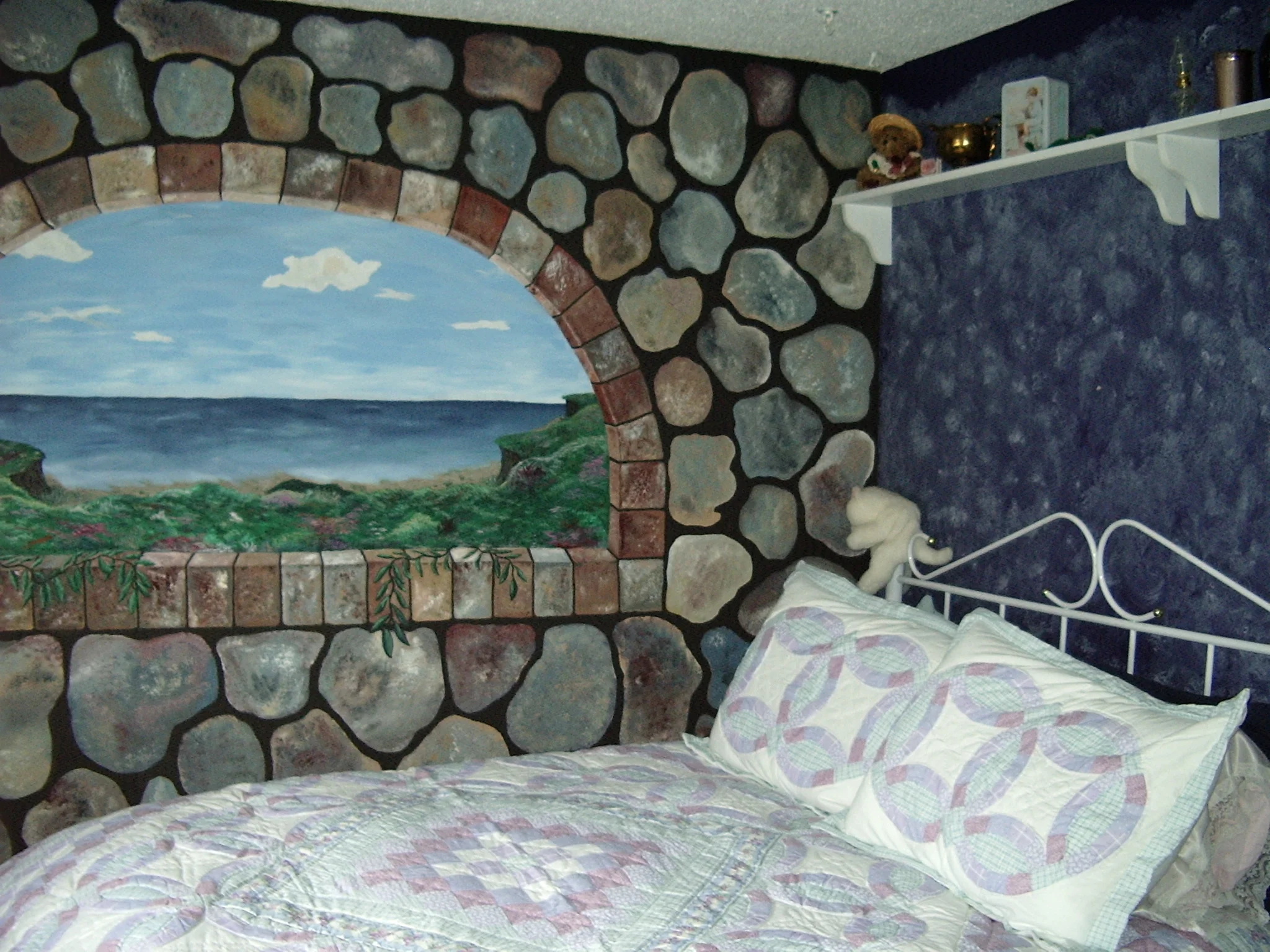 This mural was my first painting. Ummm, go big or go home?! LOL!