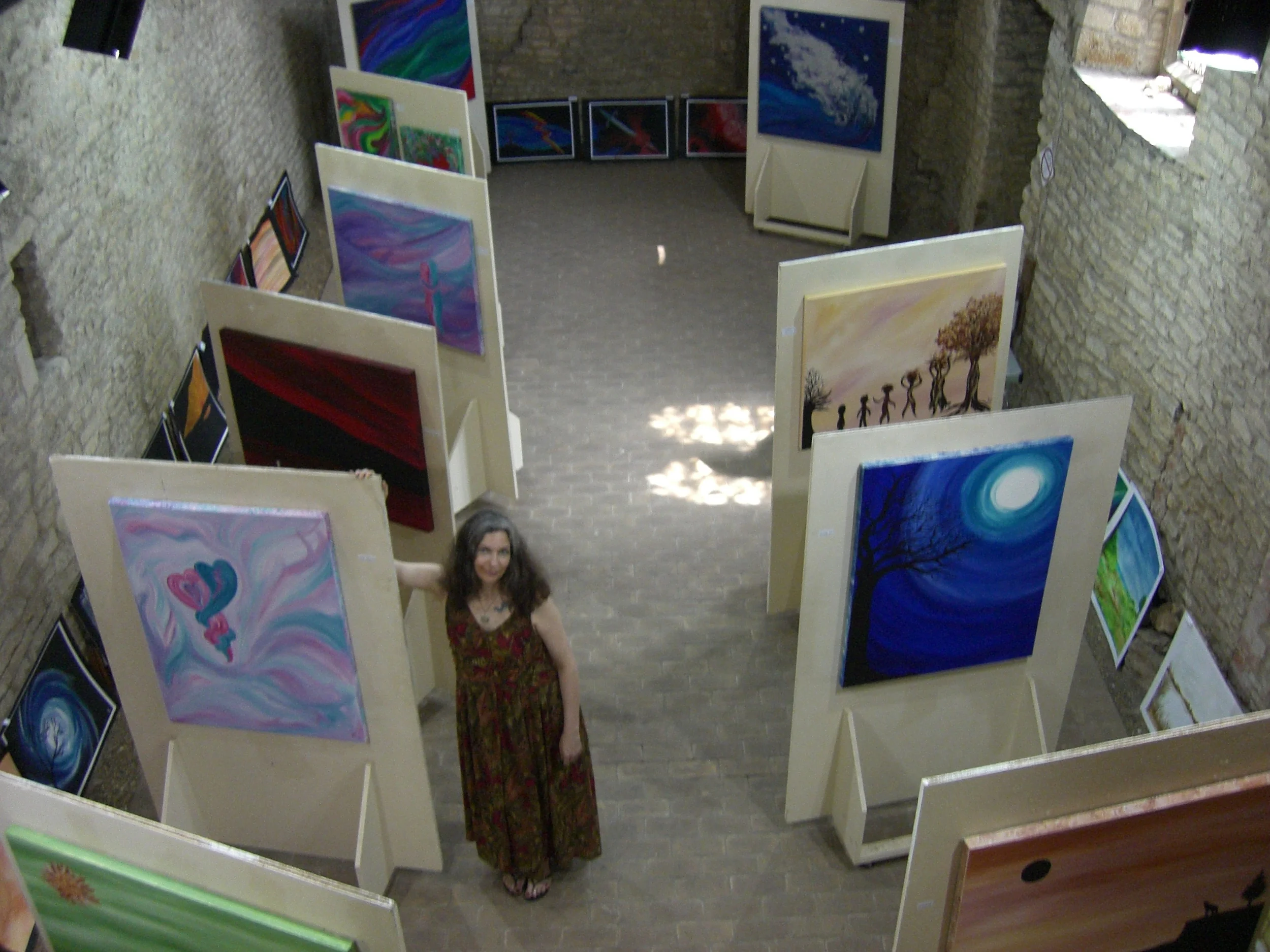 My first exhibition, Chichele College, Rushden, Northamptonshire, UK - built in the 1400s