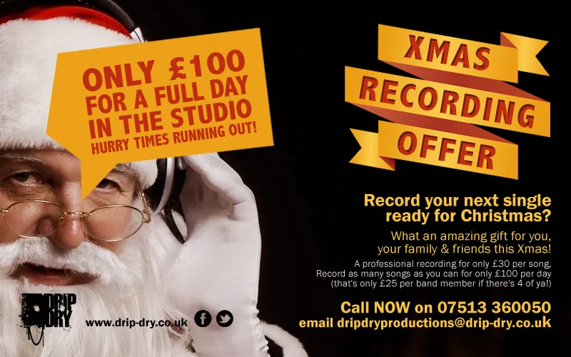 Last Chance to book your studio session!