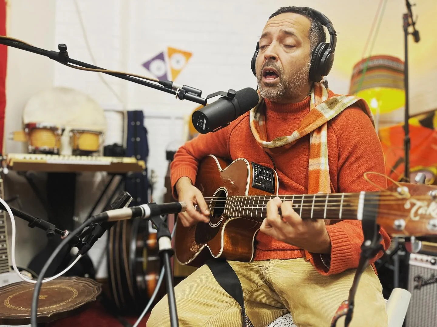 Been recording a new piece with @muneer_hassan of @band.opaque. ✨