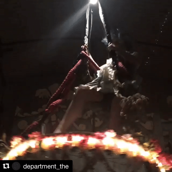 Chandelier Harness for Darling and Edge's 'Beauty and the Feast' (video by The Department)