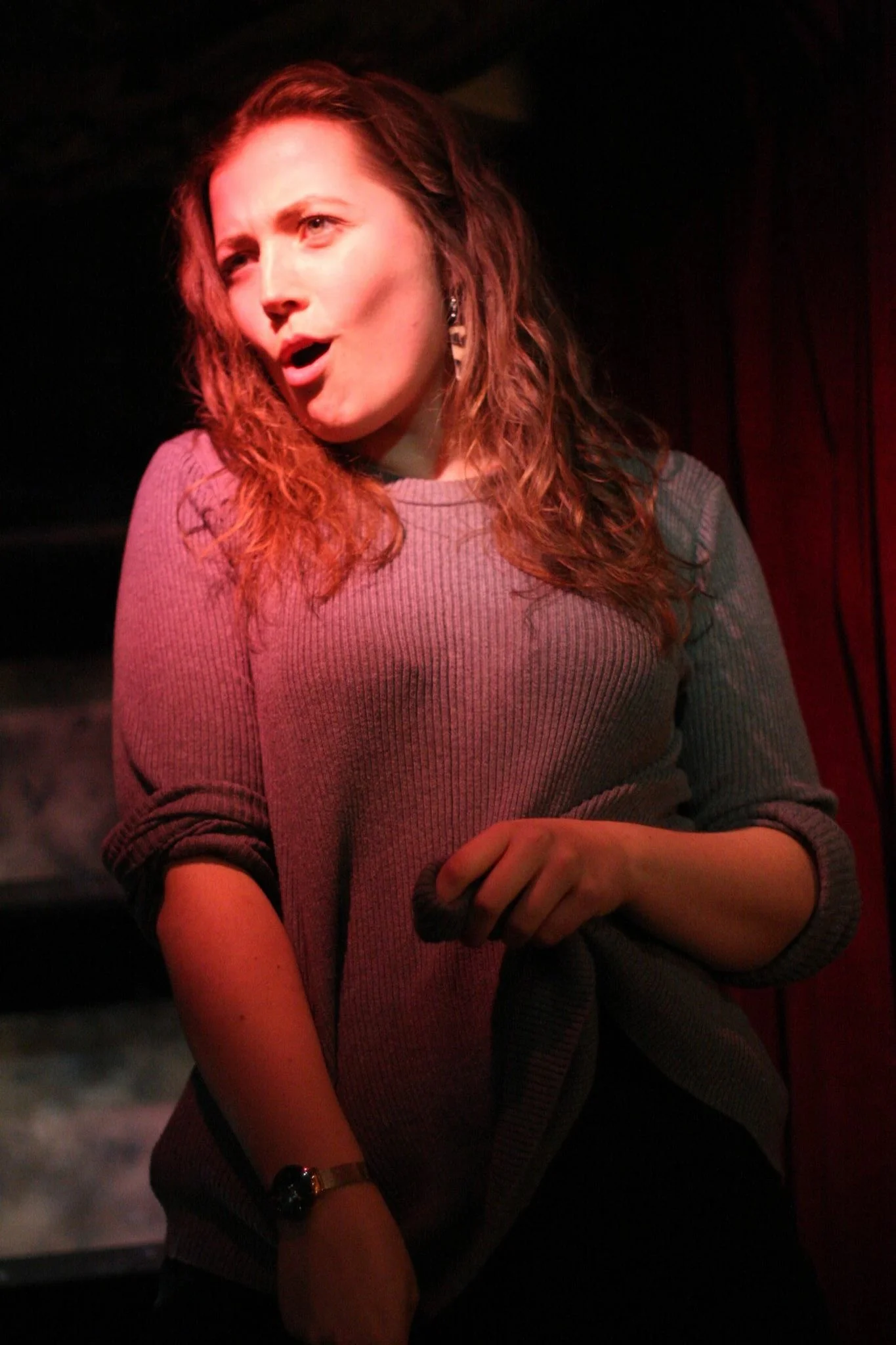 Elissa Churchill dancing in 'Bridle' rehearsals (pc: Roddy Peters)