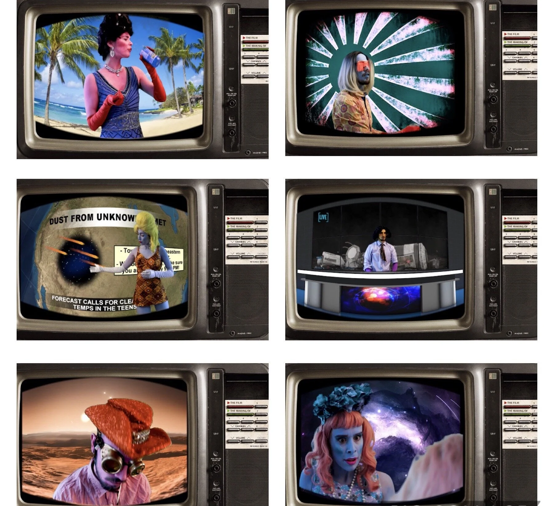 Characters created in isolation for Les Enfant Terribles 'The Prism'