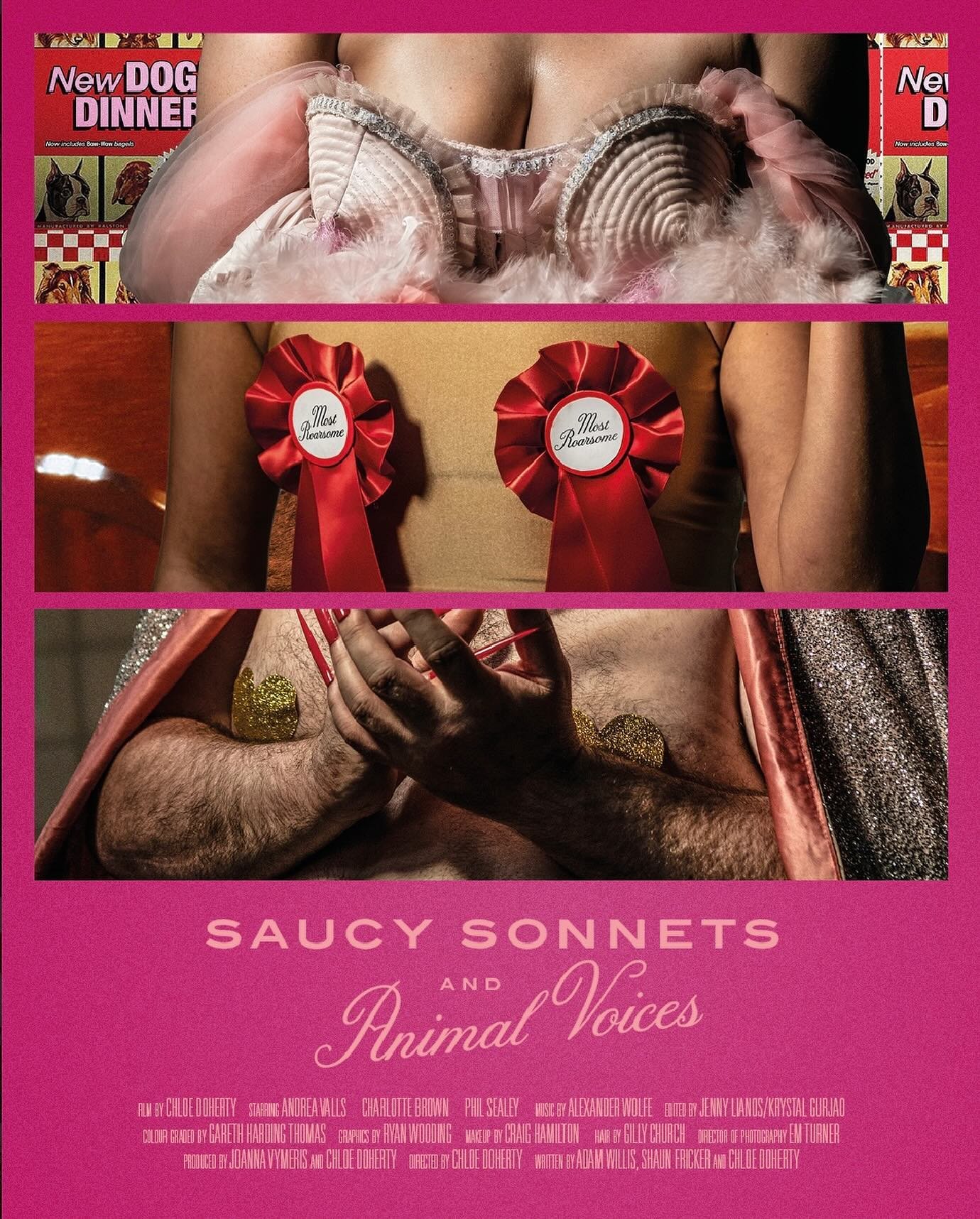 &lsquo;Saucy Sonnets and Animal Voices&rsquo; coming soon 💕 Special thanks to @rwooding for the poster design and @rahpetherbridgephotography for the gorgeous photography! 🐾

CREDITS 🎥
Director: @chlodoh
1st AD: @jvymeris
Writers: @chlodoh @shaun_