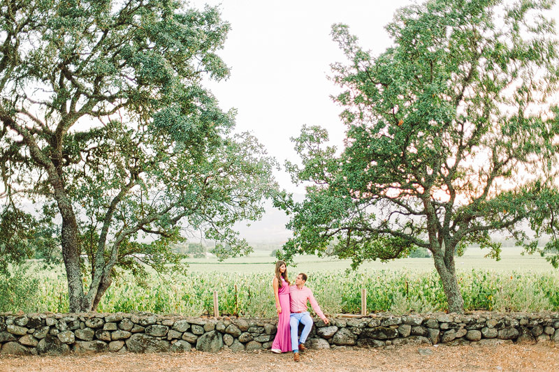 Wine Country engagement pictures