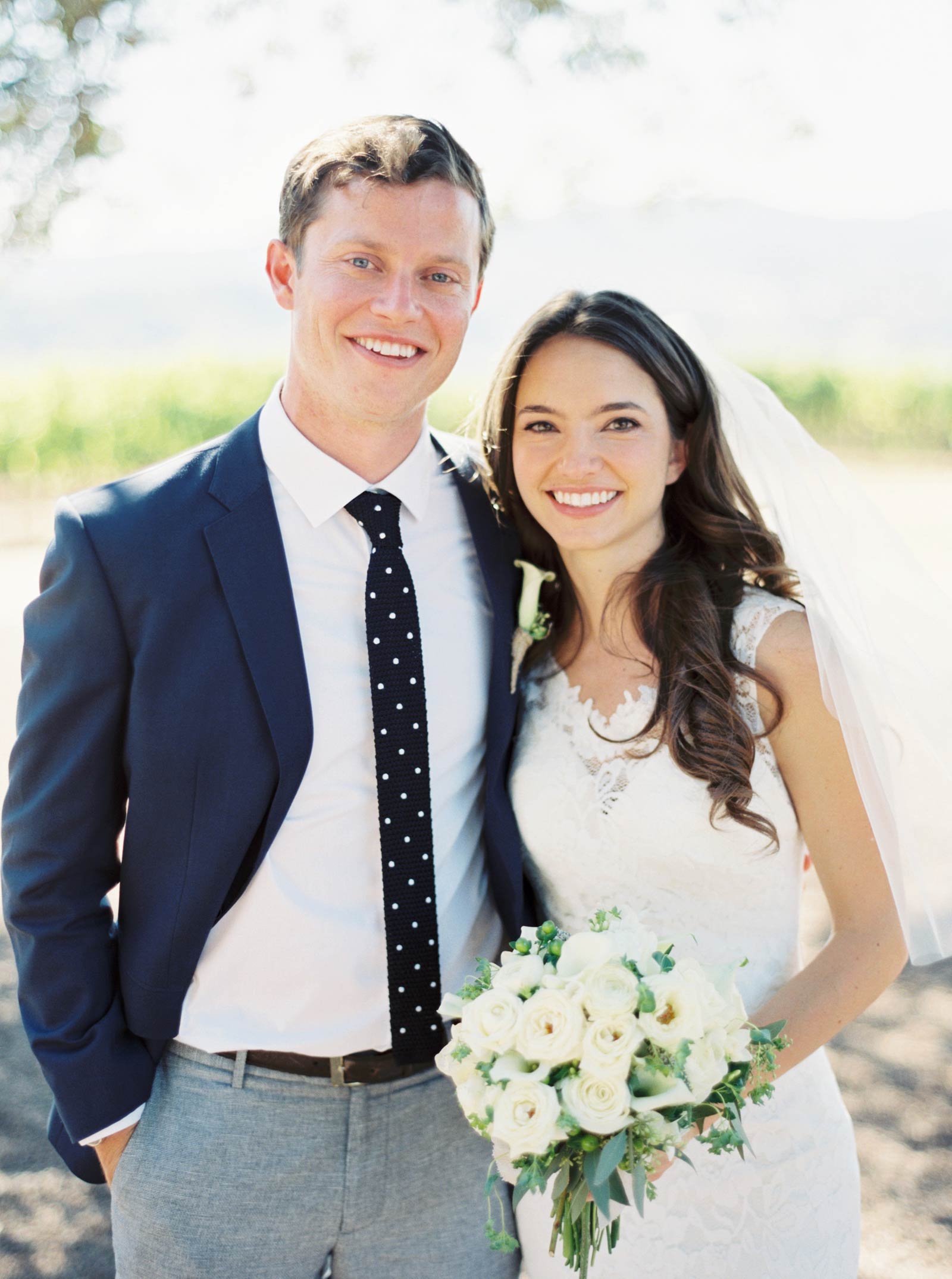 Kunde winery bride and groom