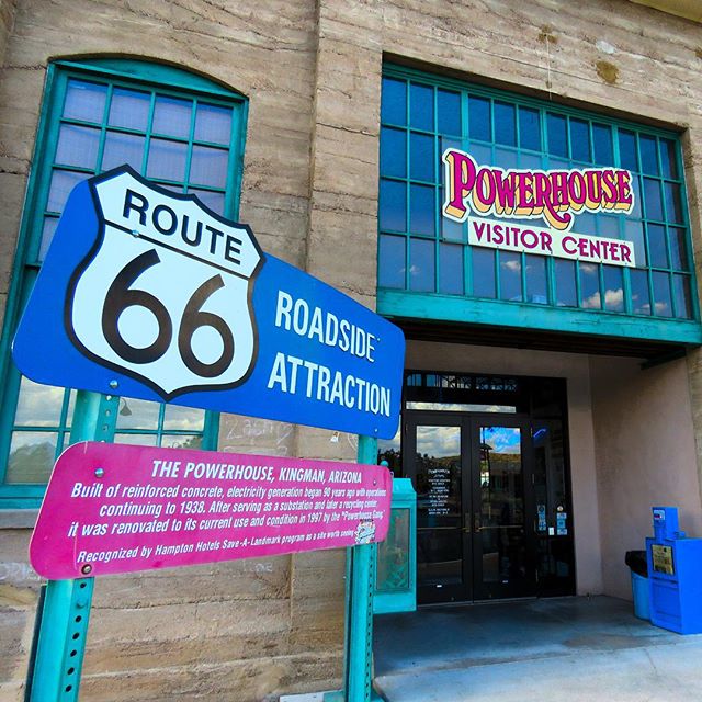 The famous Powerhouse Visitors Center in Kingman, Arizona. A lot of history here! A great spot for tourists and locals alike! http://www.gokingman.com #saveroute66