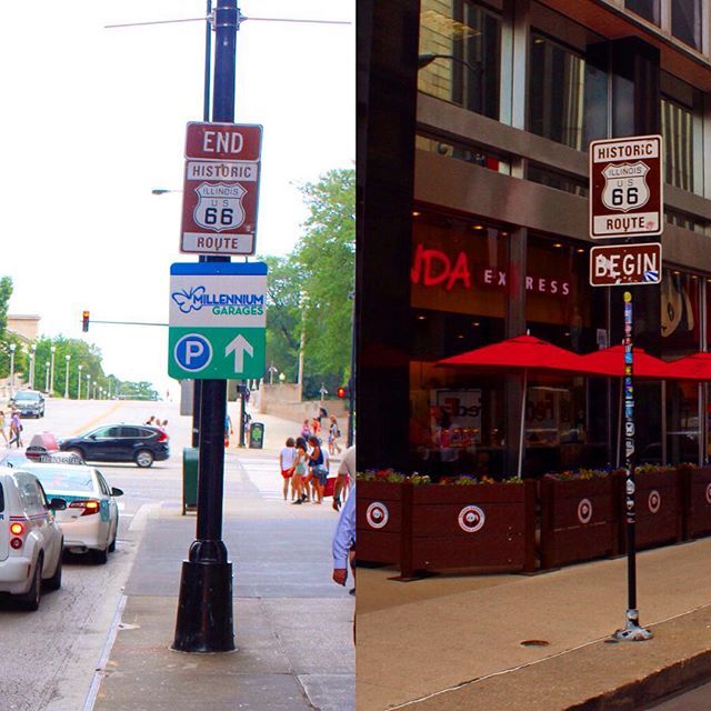 Made it to Chicago yesterday, to see the beginning and end of Route 66! #saveroute66 #chicago
