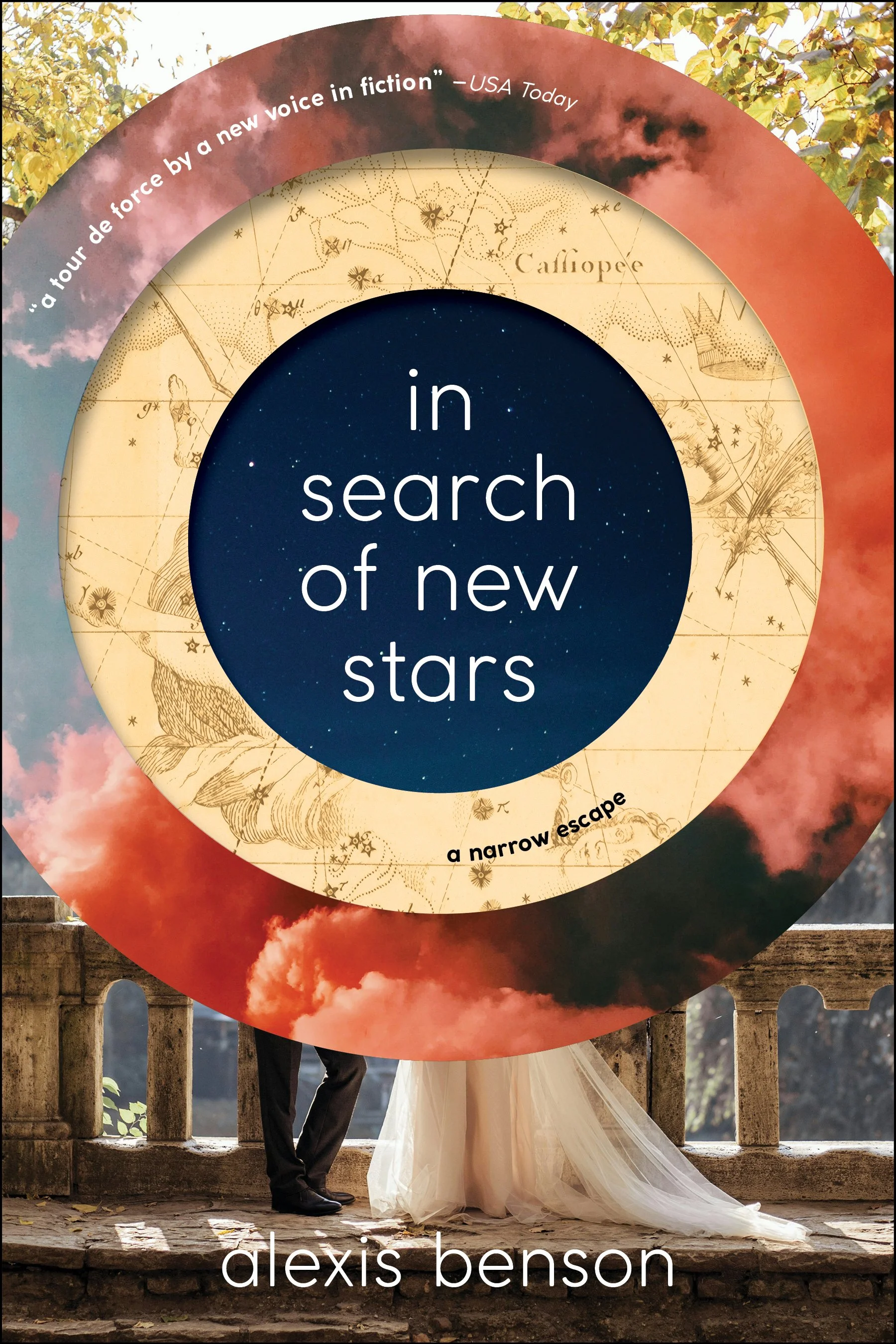 All images from Unsplash.com (pink clouds: Laura Vinck; star field: MXI art; constellation map: The New York Public Library; wedding couple: Ulyana Tim)