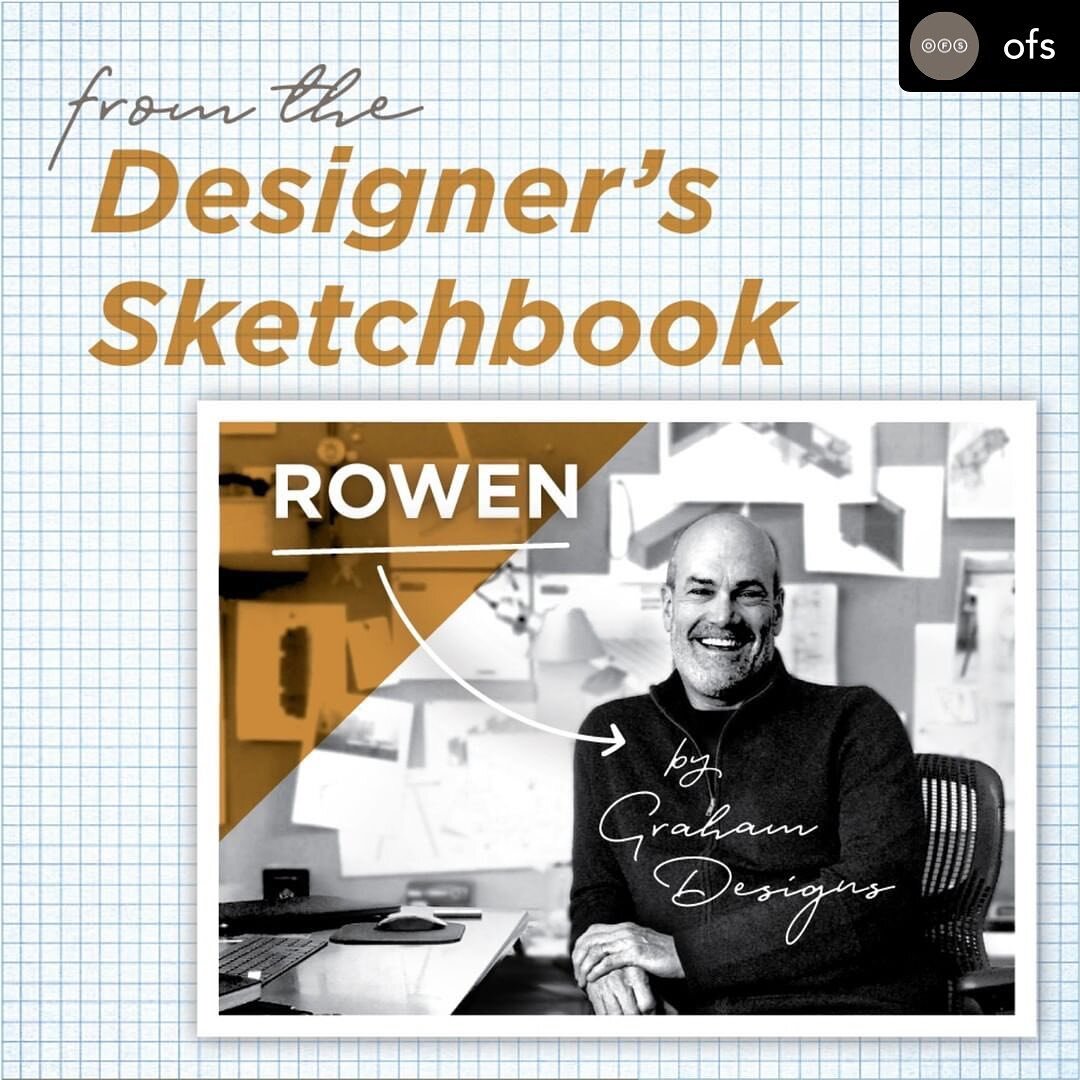 It all starts with a ✏️____________

@ofs From the Designer's Sketchbook: Rowen by @grahamdesignsf 

Inspired by the clean lines of historical design, Brian Graham sketched Rowen, a couch that could mimic the beauty of simple architecture. What start