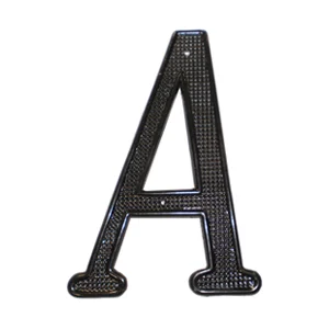 4" Zinc Nail-On House Number & Letter