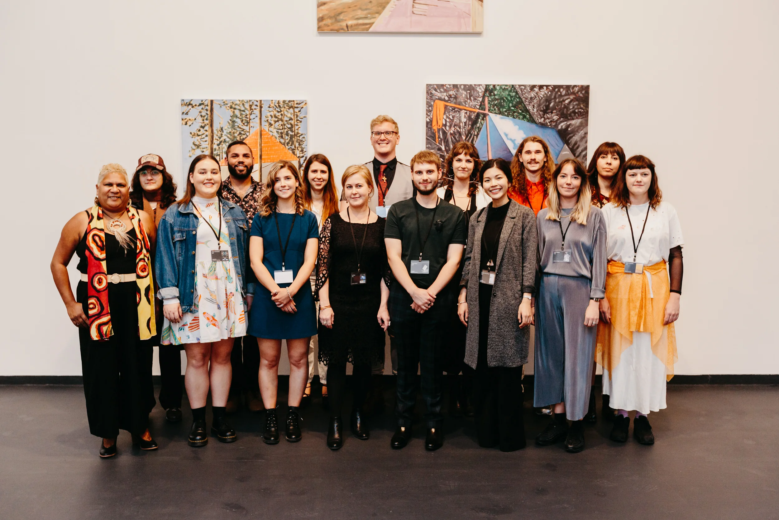 Opening night of Hatched 2019, Hatched artists. Photo: OK Media & PICA