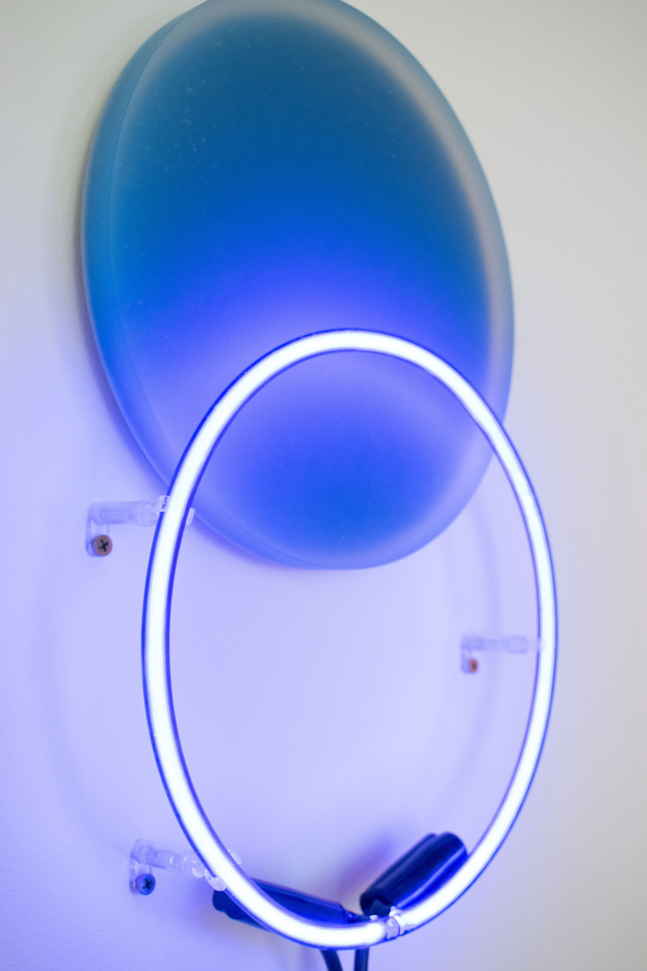 if I could never give you peace, 2022/2023, kiln formed and cold worked glass, neon