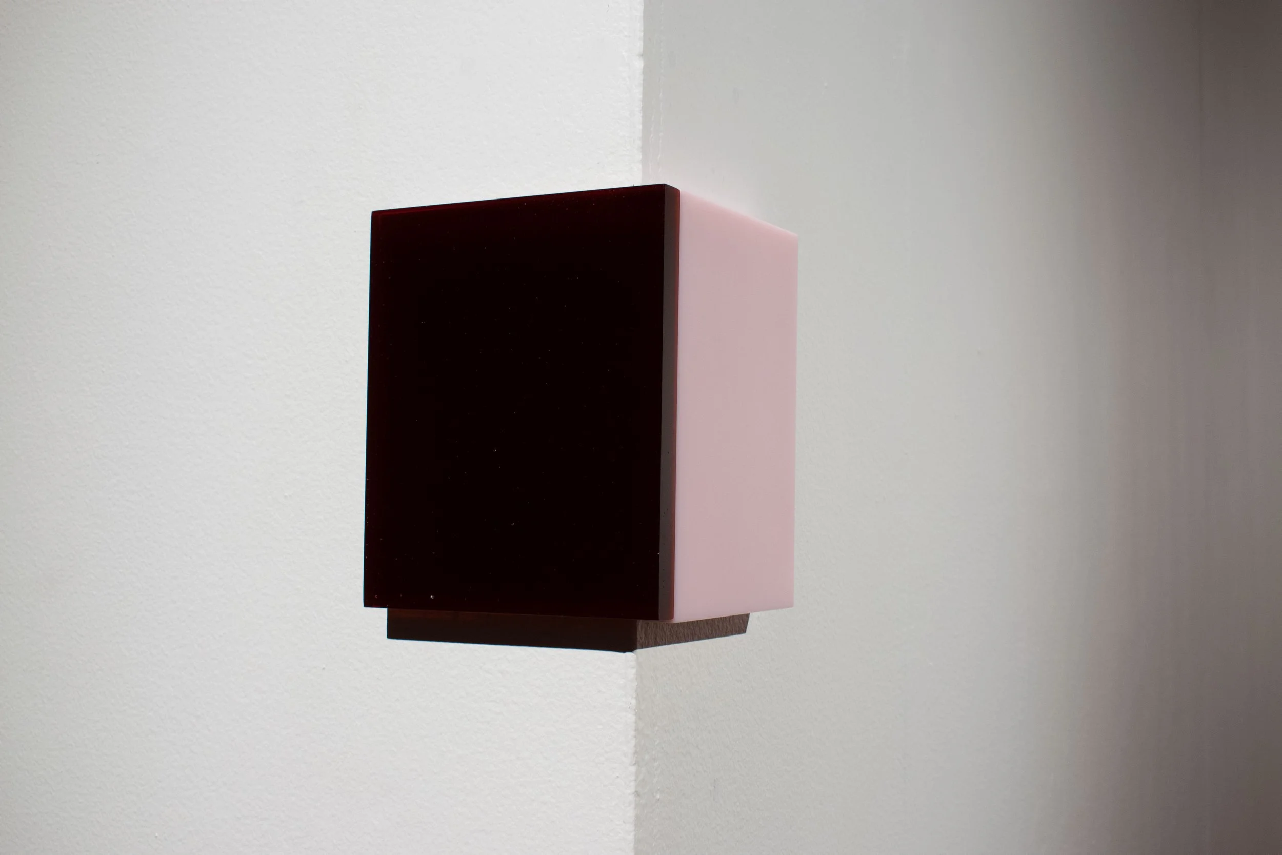 marked me like a bloodstain, 2019, kiln formed and cold worked glass