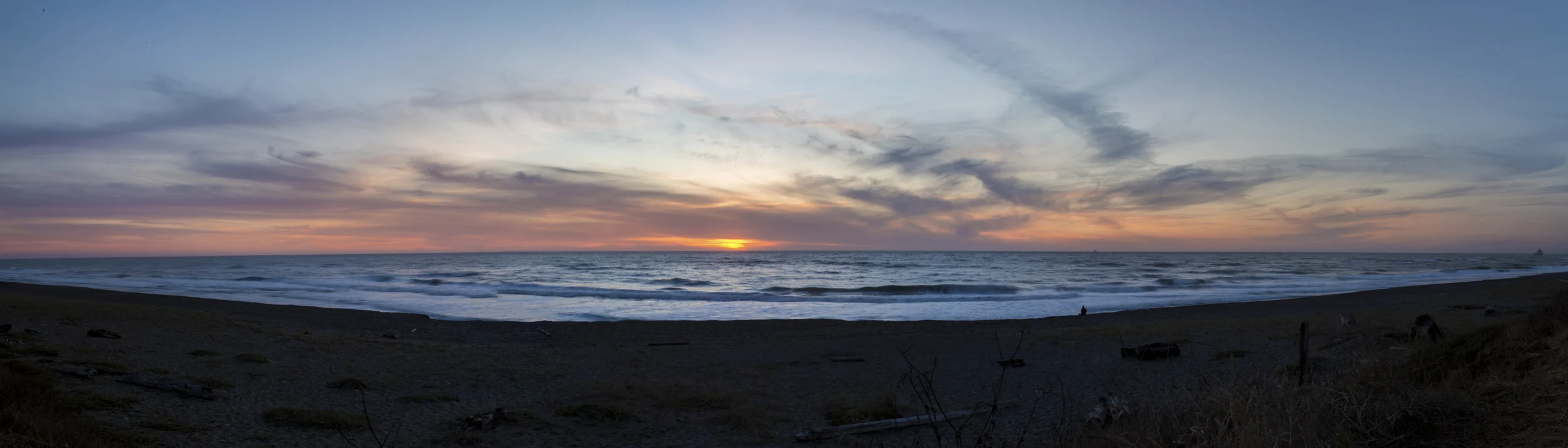 Sunset right next to the US-101