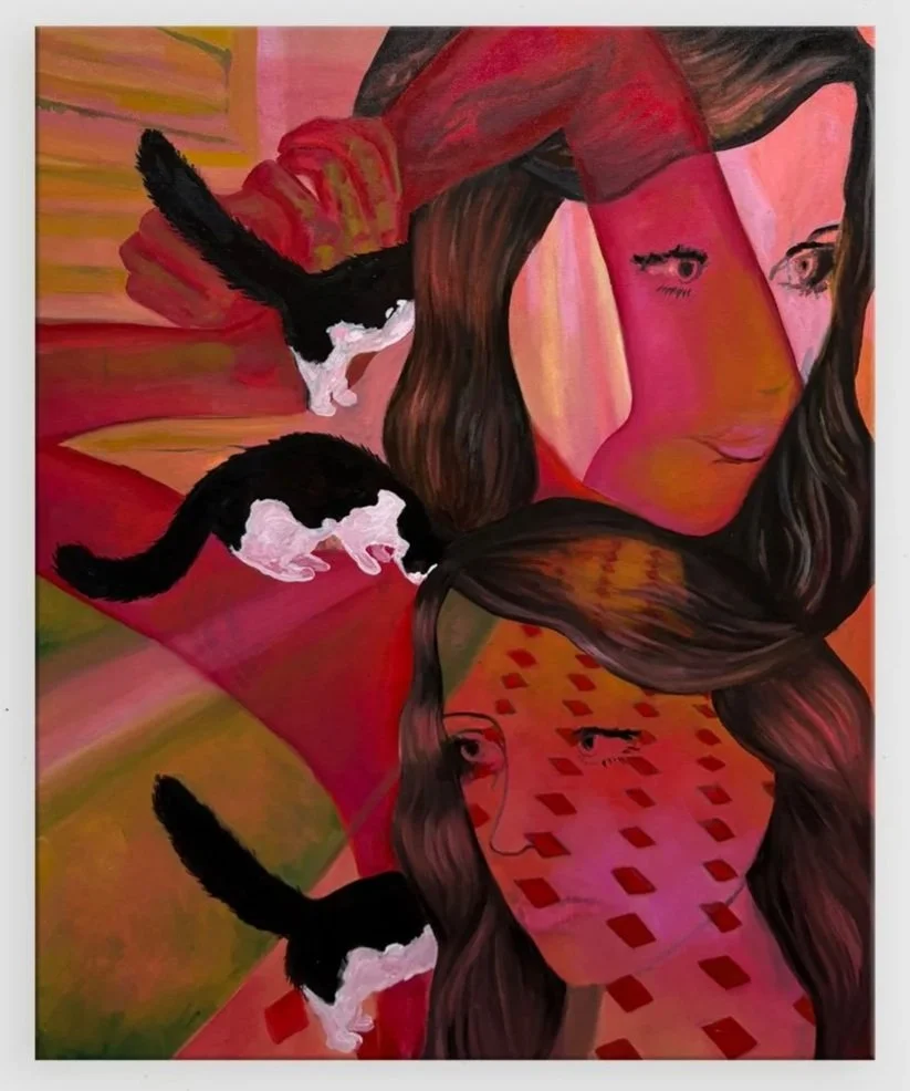   Bathroom Floor , 2026  Oil on canvas  20 x 30 inches 