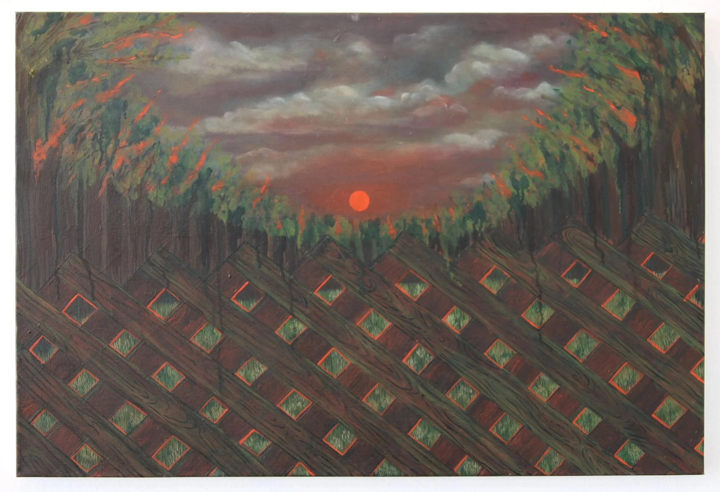   Sick and Starving , 2026  Oil on canvas  24 x 36 inches 