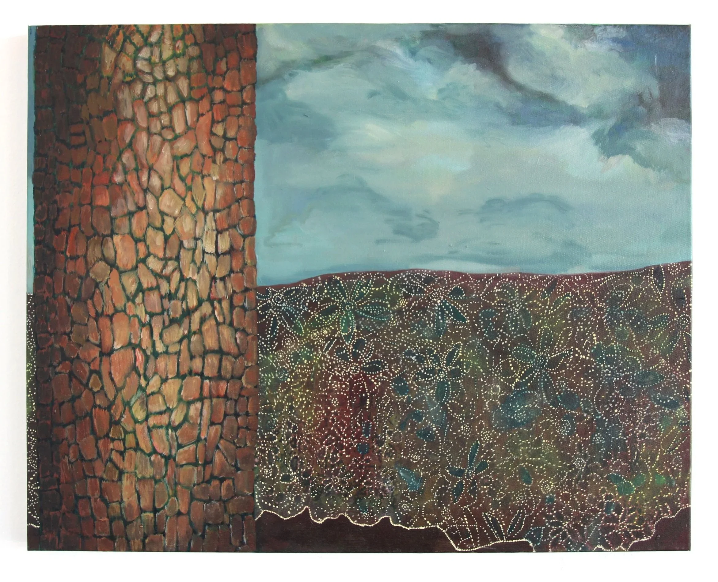   Carve Your Initials , 2026  Oil on canvas  24 x 30 inches 